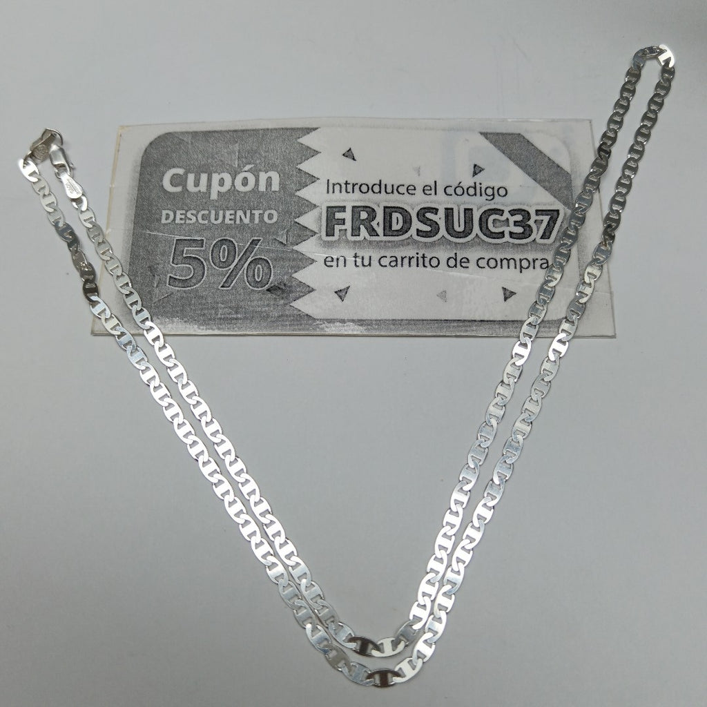 CADENA TEJIDO GUCHI PLATA .925 60 CM 9.9 GR (NUEVO)