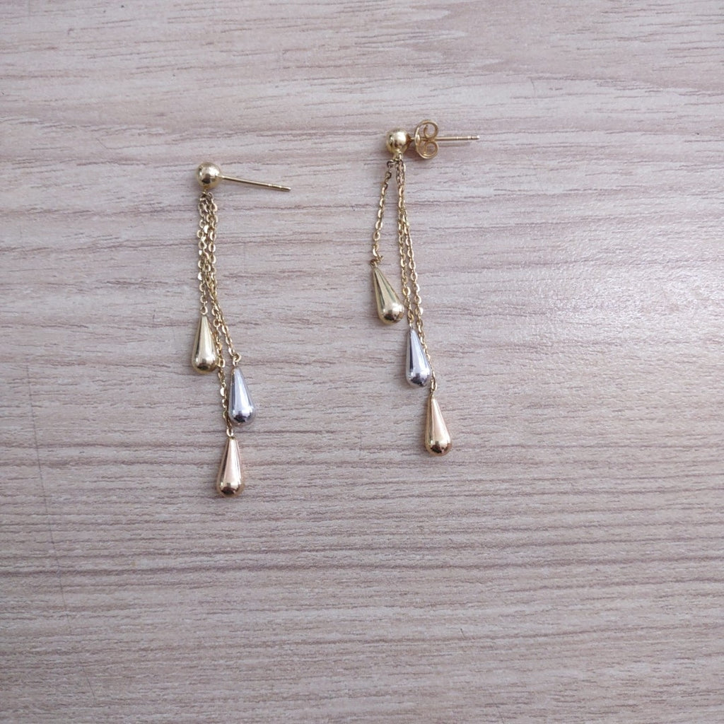 ARETES PAR ORO 14 K 2 GRMS (SEMINUEVO)