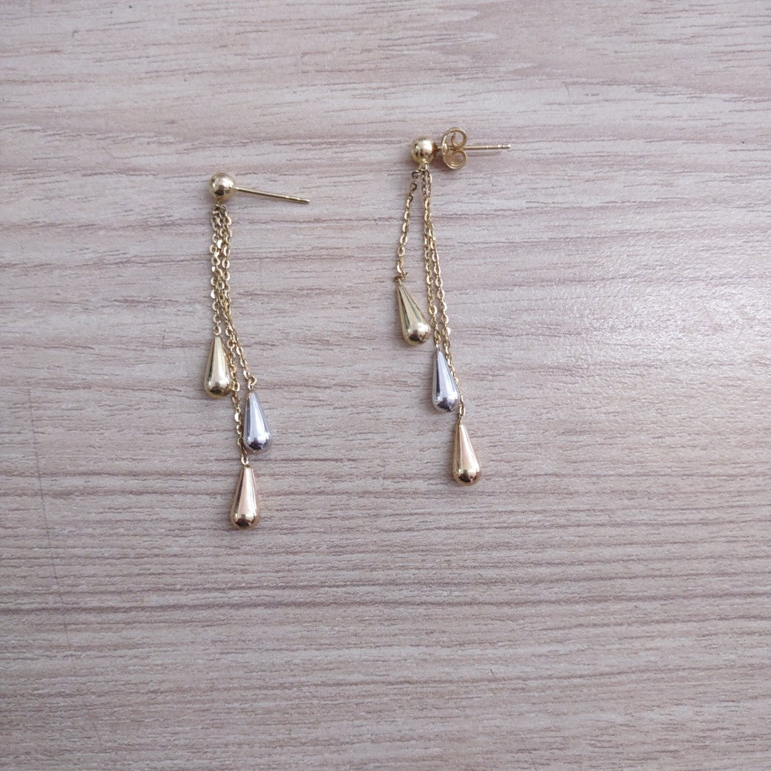 ARETES PAR ORO 14 K 2 GRMS (SEMINUEVO)