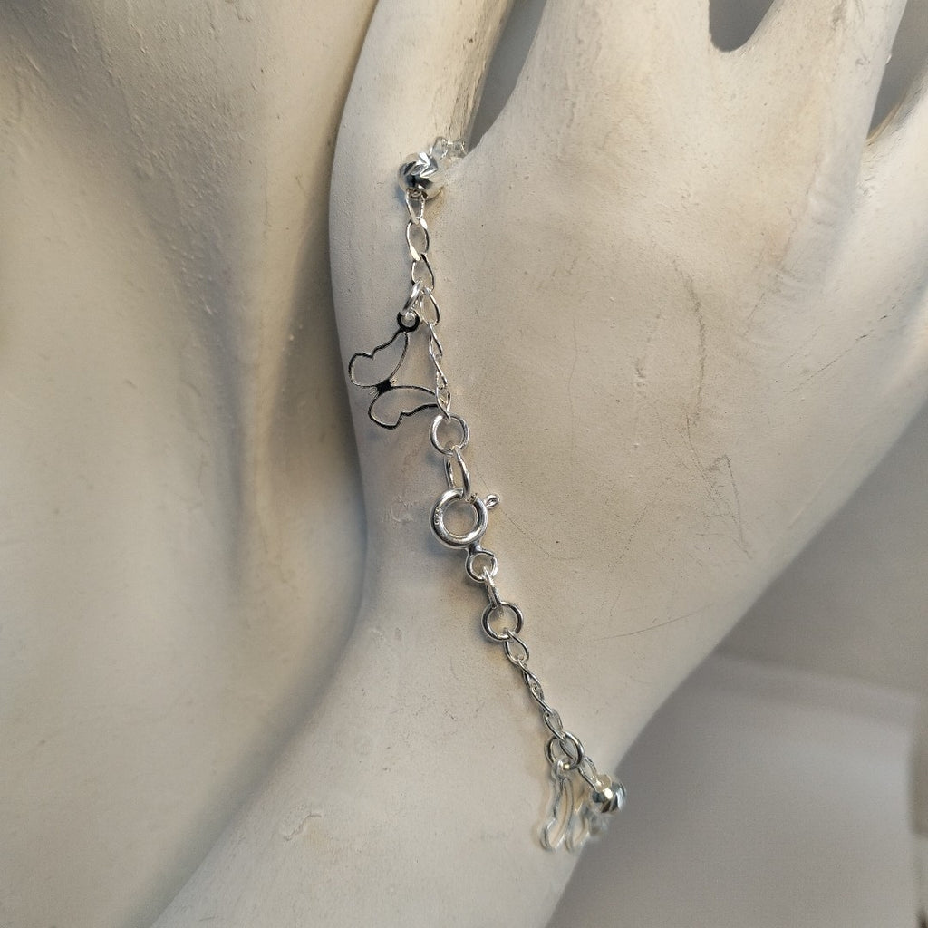 PULSERA TEJIDO ESPECIAL PLATA .925 18 CM 2.9 GR (NUEVO)