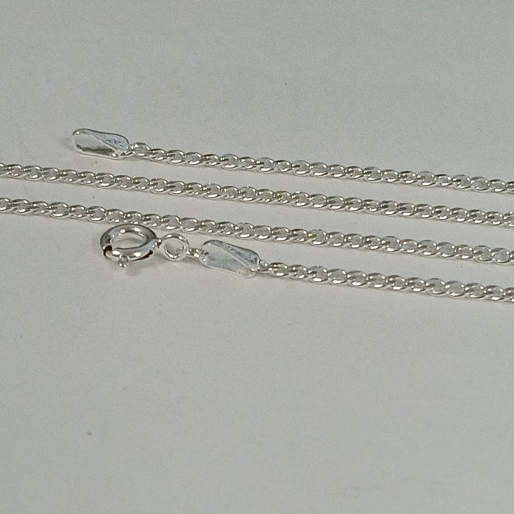 CADENA TEJIDO BARBADO PLATA .925 55 CM 5 GR (NUEVO)