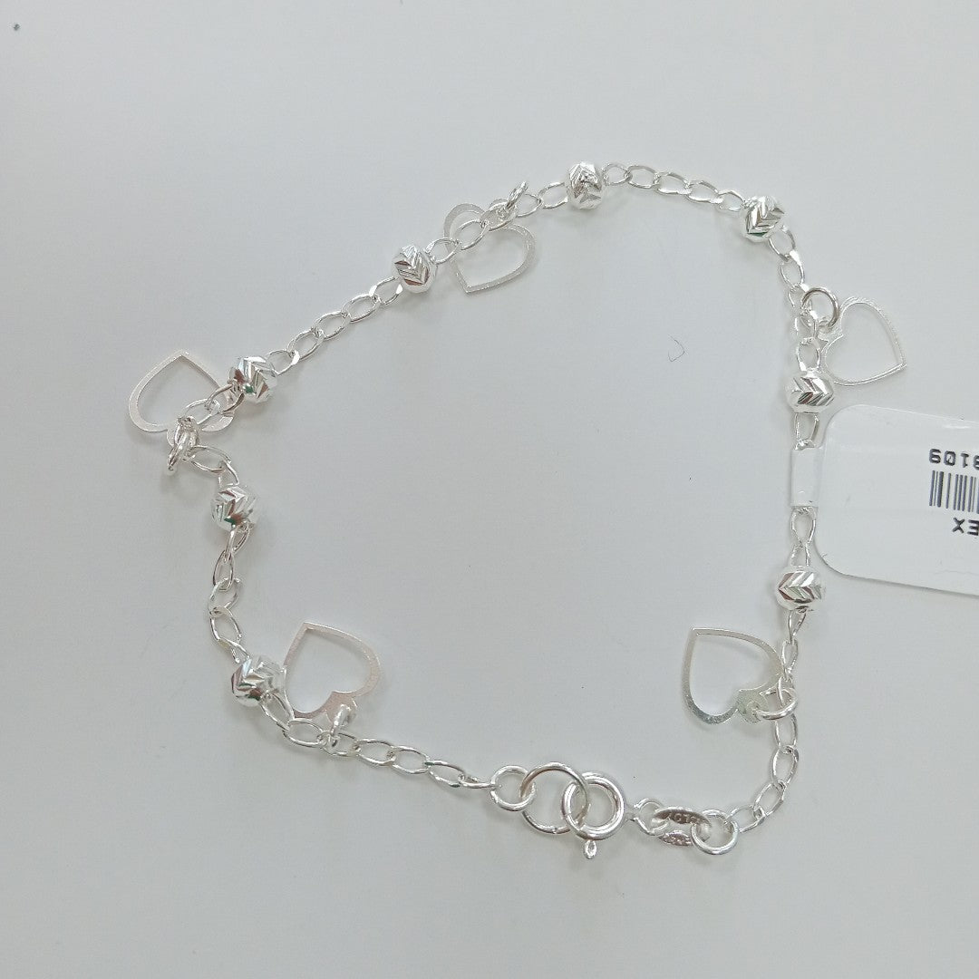 PULSERA TEJIDO ESPECIAL PLATA .925 18 CM 2.7 GR (NUEVO)