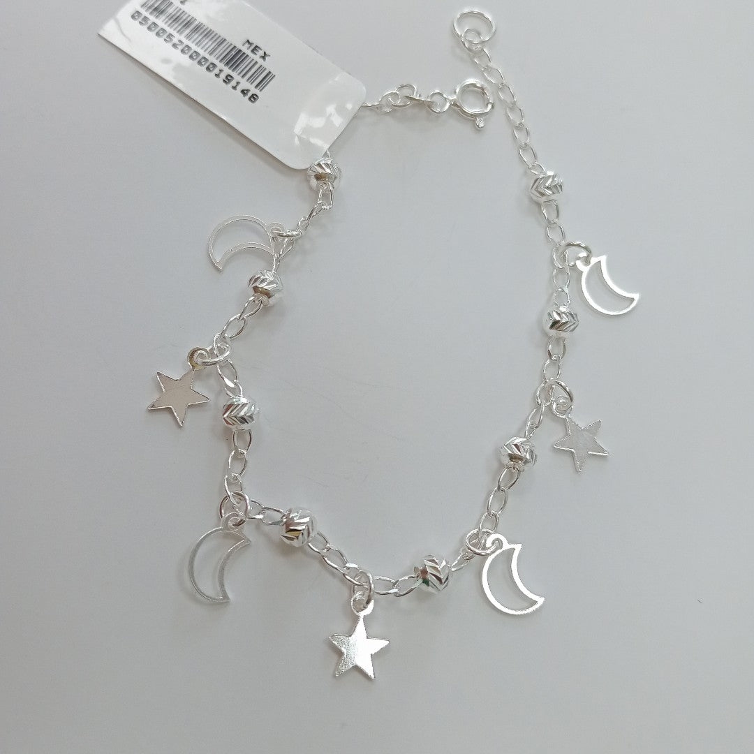 PULSERA TEJIDO TEJIDO ESPECIAL PLATA .925 18 CM 3.1 GR (NUEVO)