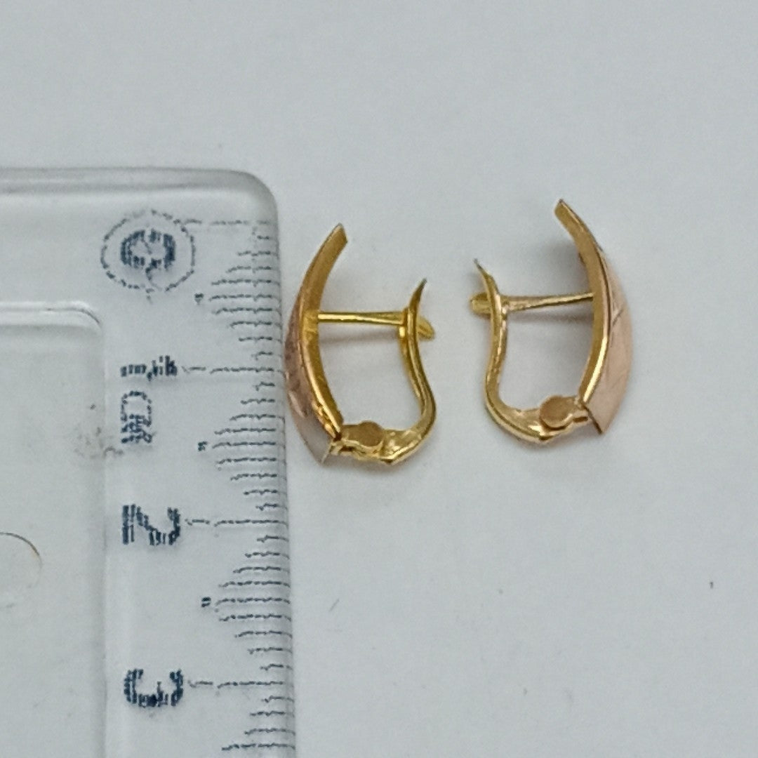 ARETES PAR ORO 14 K 0.8 GRMS (SEMINUEVO)