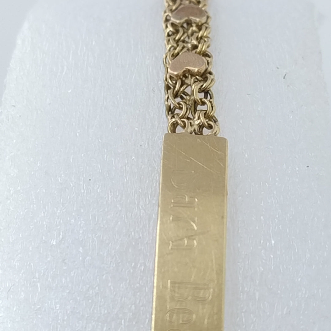 ESCLAVA ORO COMBINADO 14 K 4.9 GRMS (SEMINUEVO)