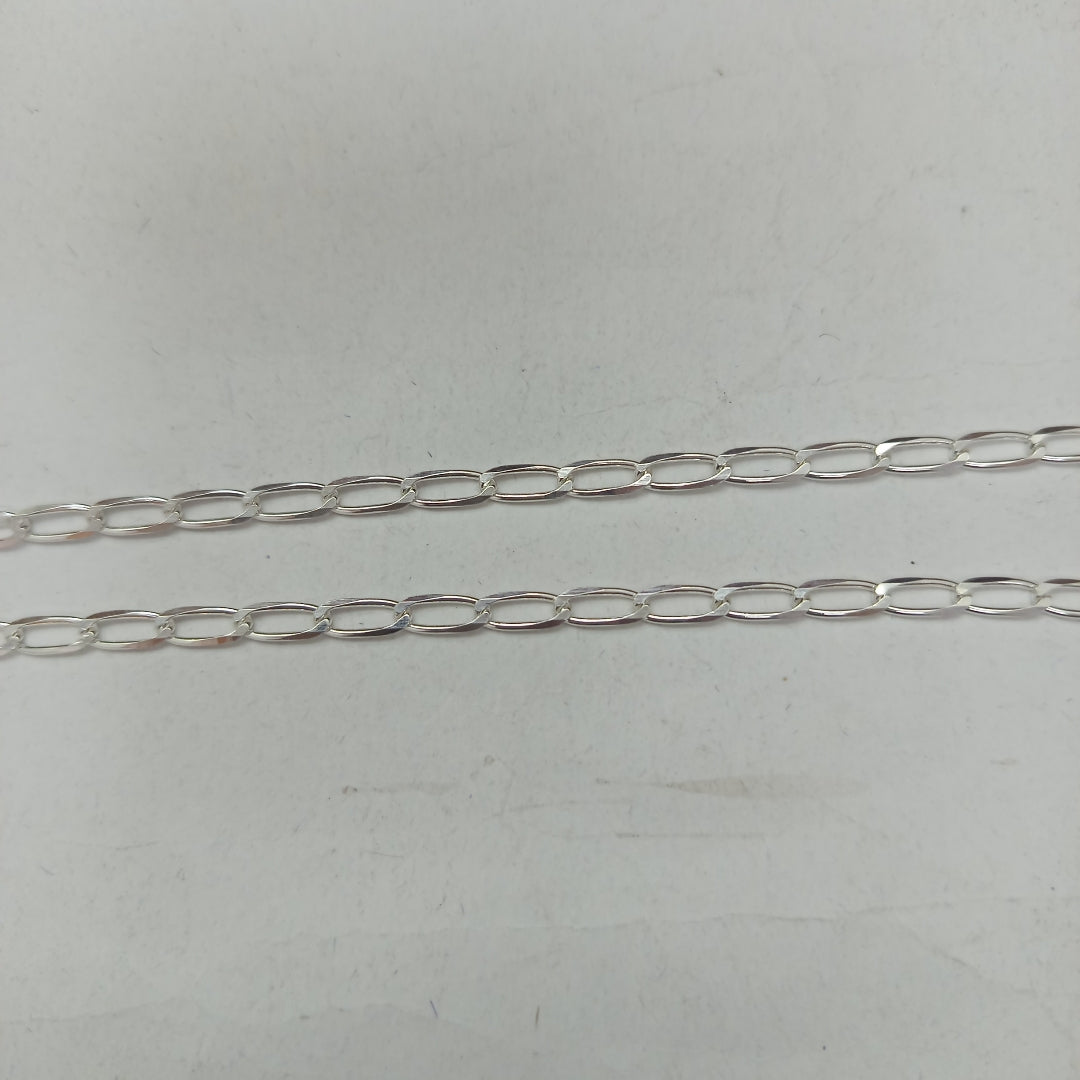 CADENA TEJIDO ESLABONES PLATA .925 55 CM 10 GR (NUEVO)