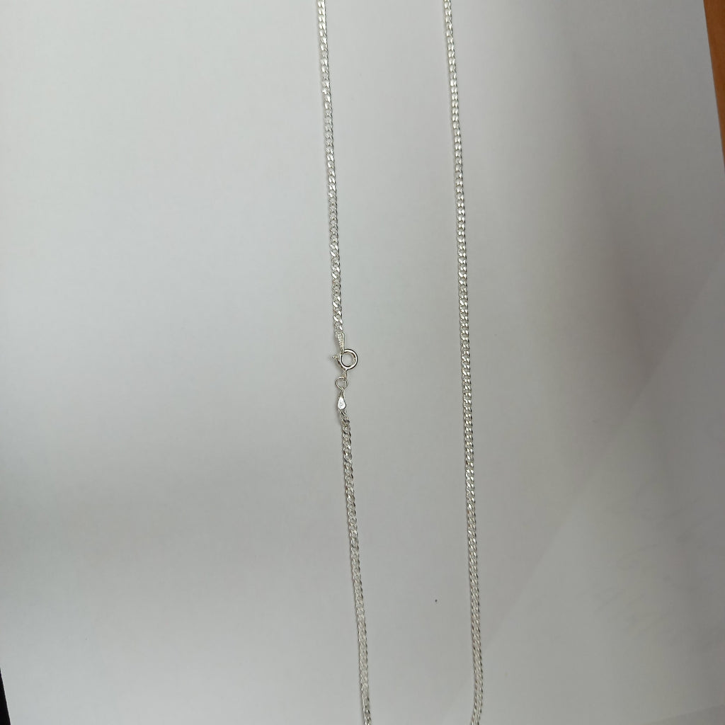 CADENA TEJIDO BARBADO PLATA .925 60 CM 5.7 GR (NUEVO)