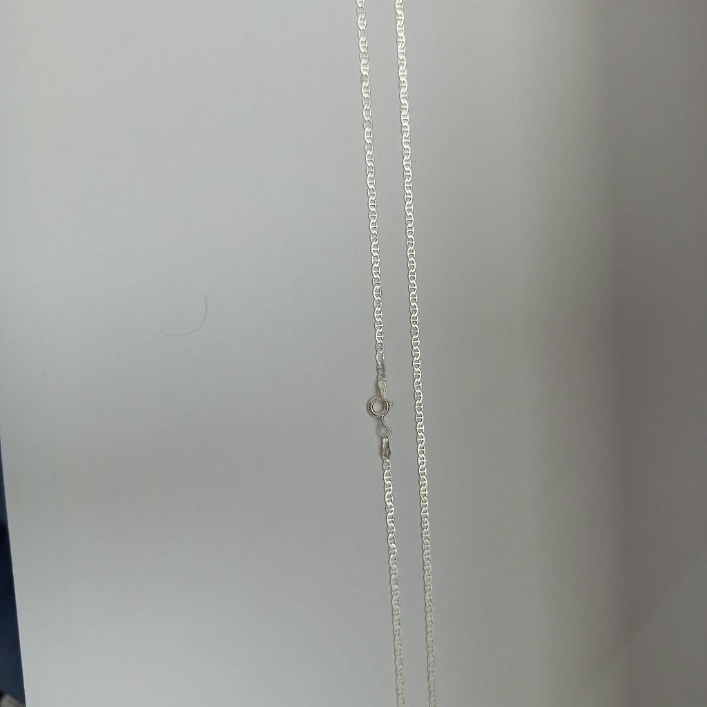 CADENA TEJIDO GUCHI PLATA .925 60 CM 4 GR (NUEVO)