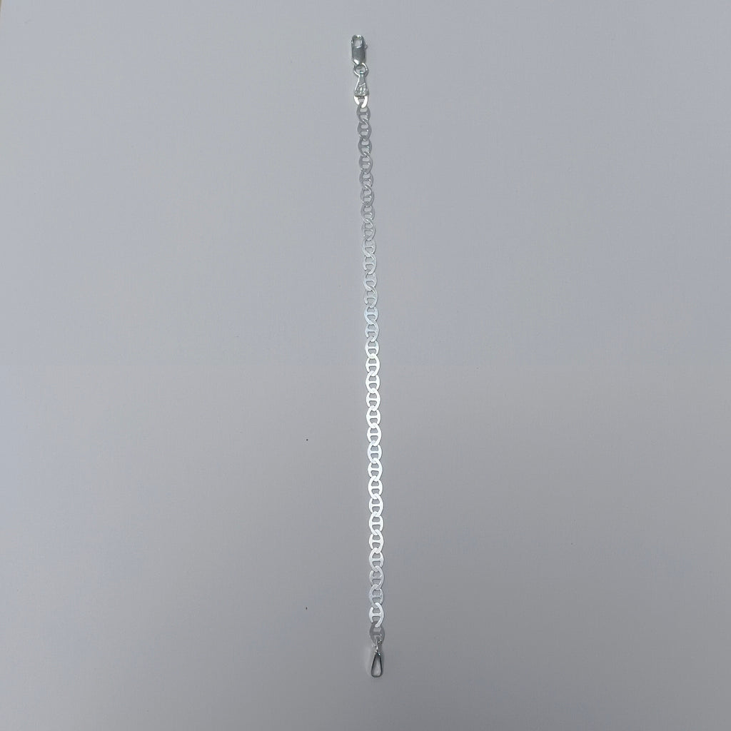 PULSERA TEJIDO GUCHI PLATA .925 18 CM 2.7 GR (NUEVO)
