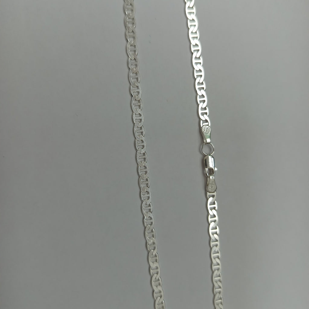 CADENA TEJIDO GUCHI PLATA .925 55 CM 13.6 GR (NUEVO)