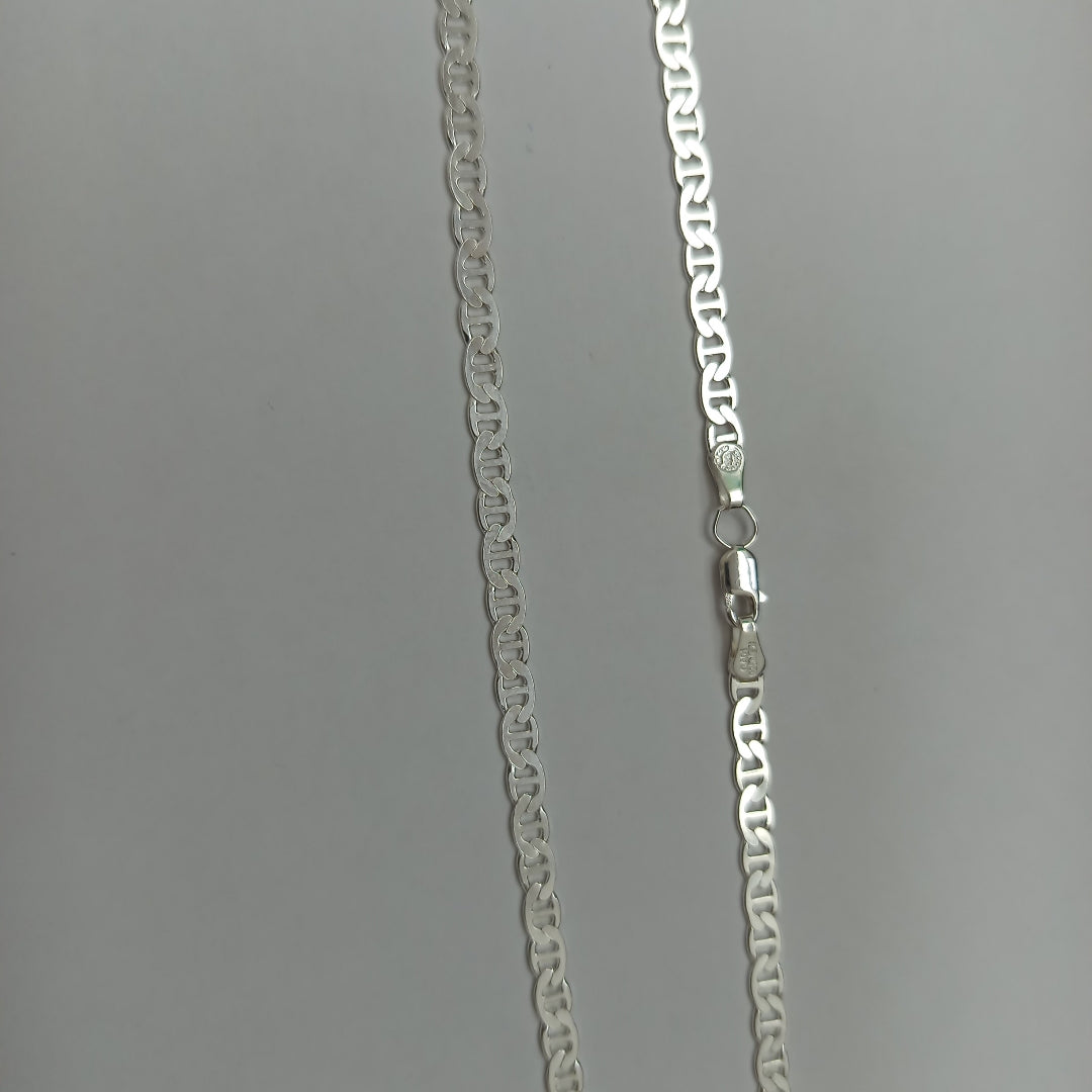 CADENA TEJIDO GUCHI PLATA .925 55 CM 13.6 GR (NUEVO)