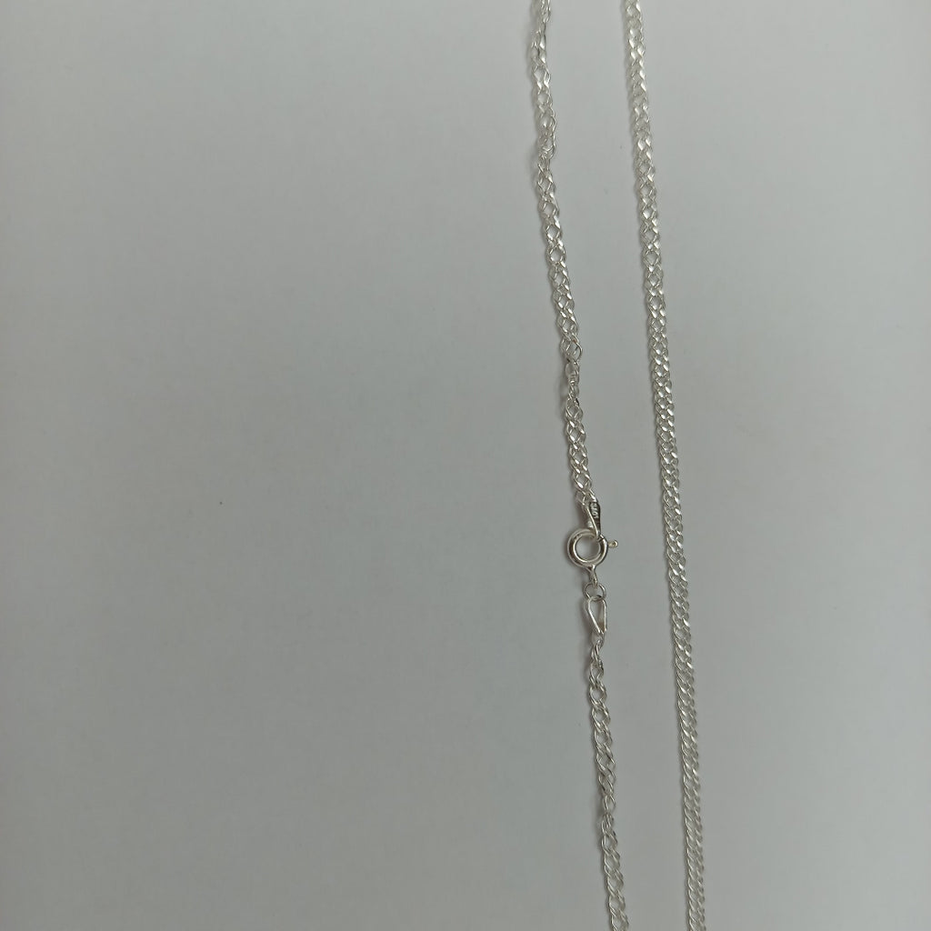 CADENA TEJIDO ESLABONES PLATA .925 55 CM 4.2 GR (NUEVO)