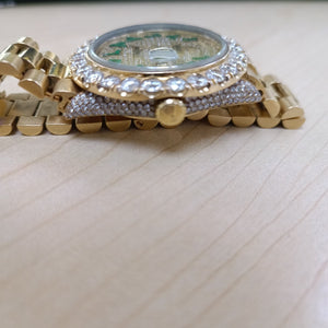 RELOJ CAJA Y PULSO ORO ORO 18 K 127.7 GRMS (SEMINUEVO)