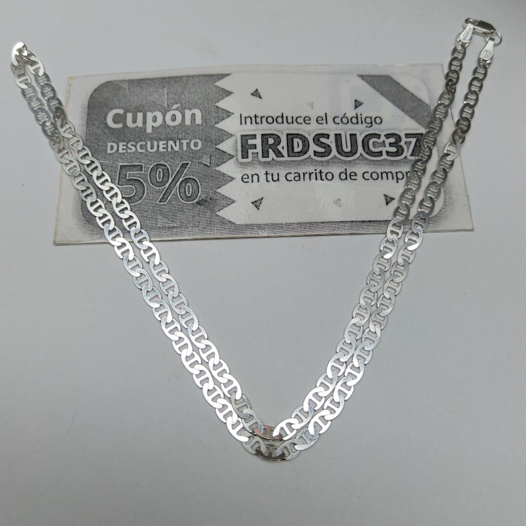 CADENA TEJIDO GUCHI PLATA .925 55 CM 12.9 GR (NUEVO)