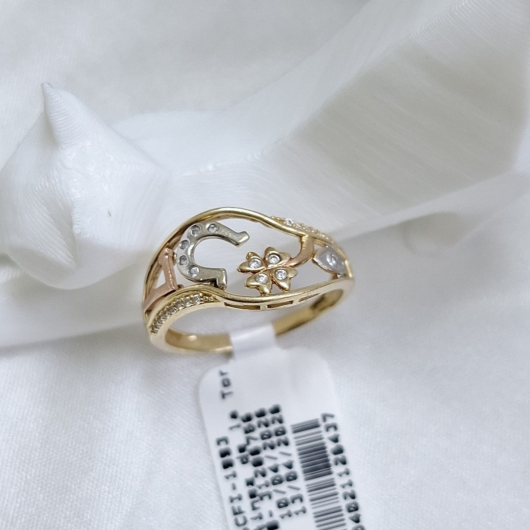 ARGOLLA DE LA SUERTE ORO 14 K 2.8 GRMS (SEMINUEVO)