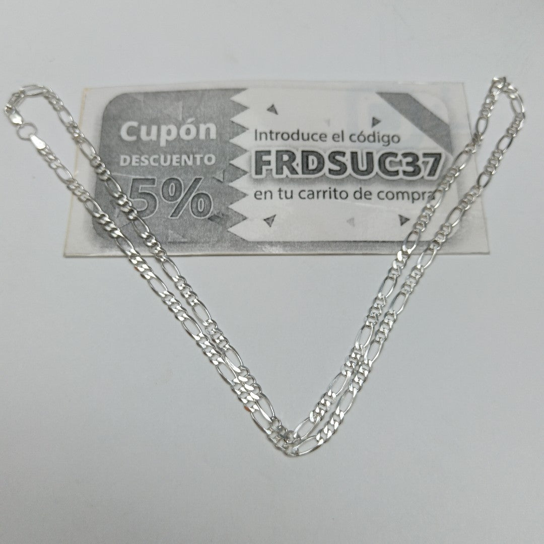CADENA TEJIDO 3X1 PLATA .925 50 CM 7 GR (NUEVO)