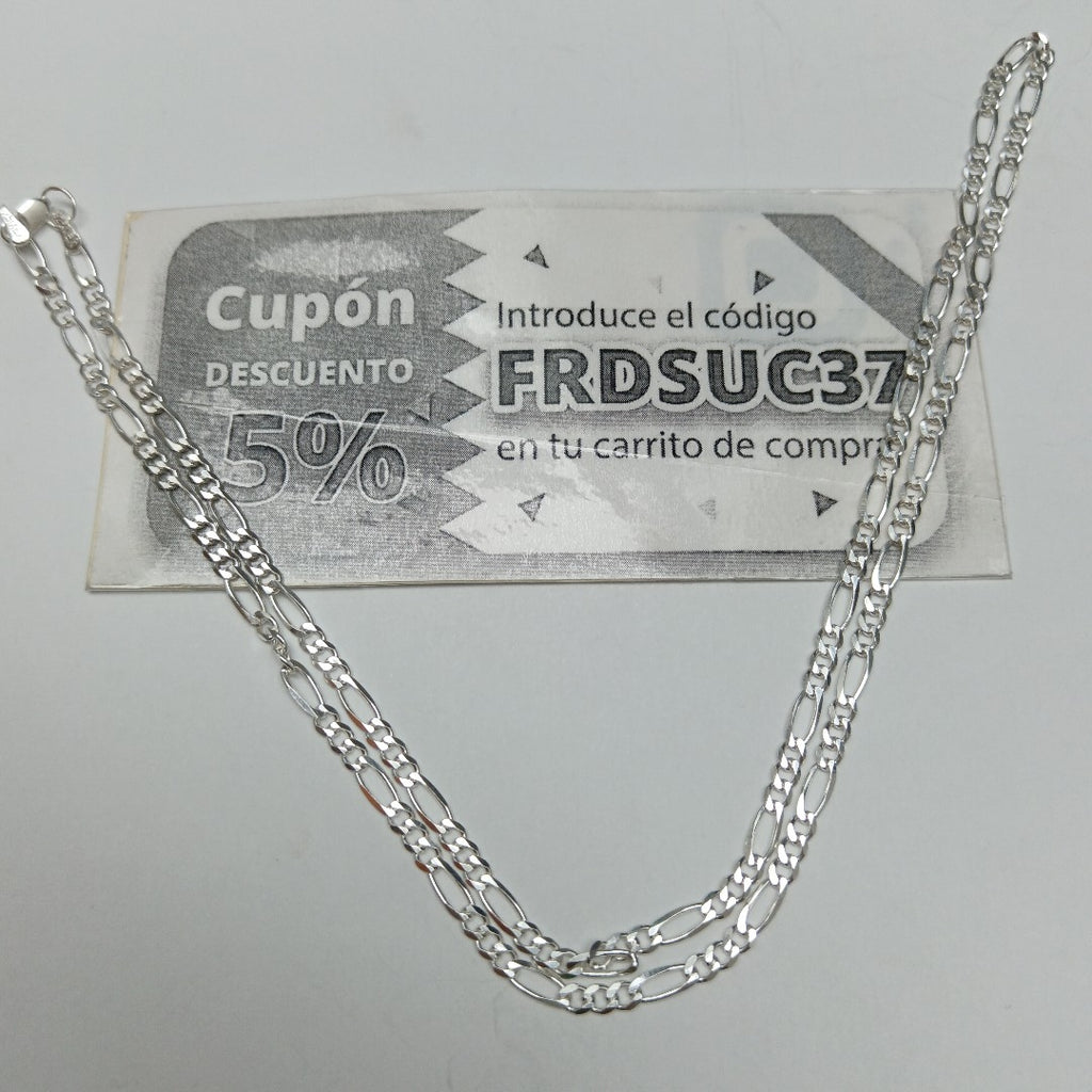 CADENA TEJIDO 3X1 PLATA .925 55 CM 7.6 GR (NUEVO)