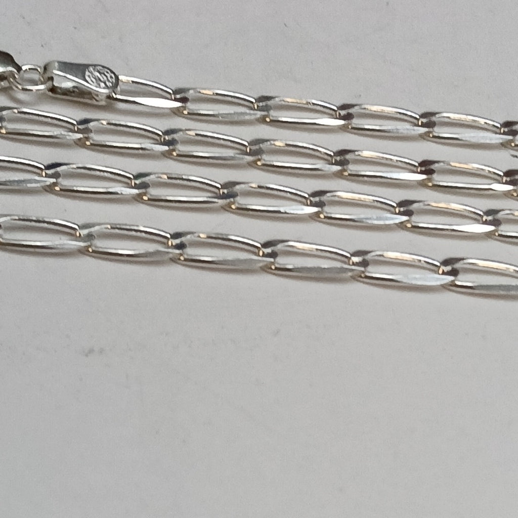 CADENA TEJIDO ESLABONES PLATA .925 60 CM 11.2 GR (NUEVO)