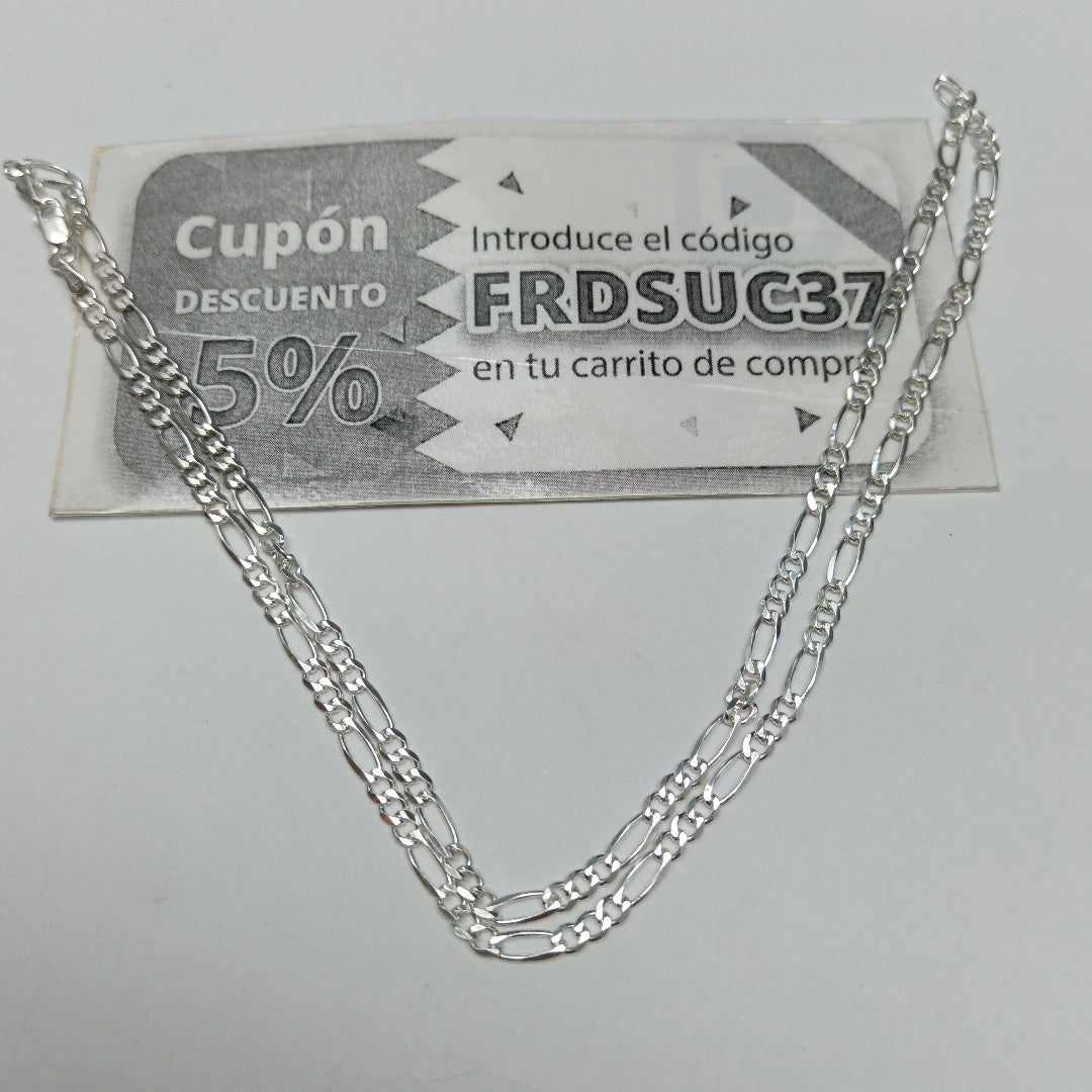 CADENA TEJIDO 3X1 PLATA .925 50 CM 6.9 GR (NUEVO)