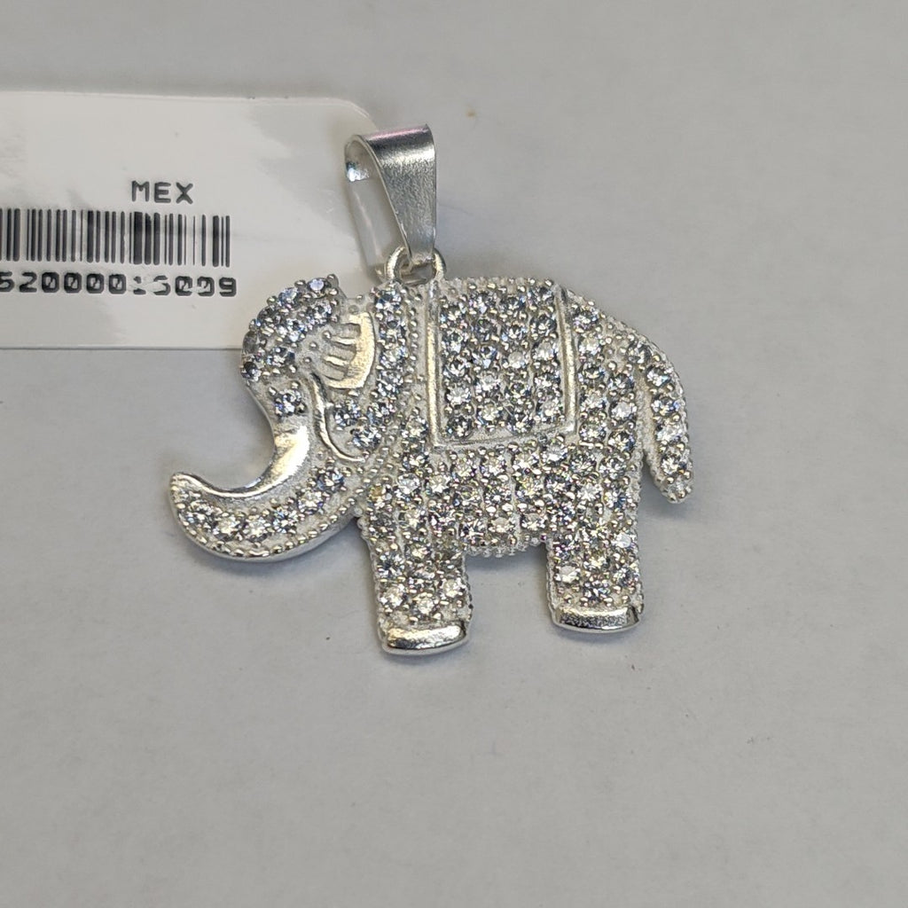 DIJE ELEFANTE C/CIRCONIAS PLATA .925 5.4 GR (NUEVO)