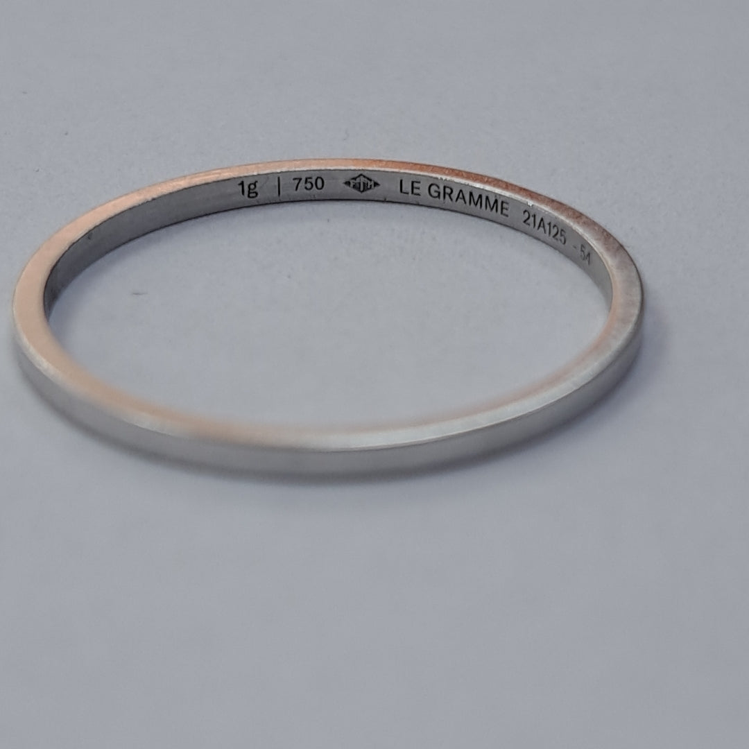 ANILLO ORO BLANCO 18 K 1,00 GRMS (SEMINUEVO)