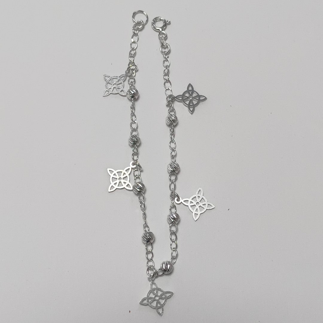 PULSERA TEJIDO ESPECIAL PLATA .925 18 CM 3.2 GR (NUEVO)