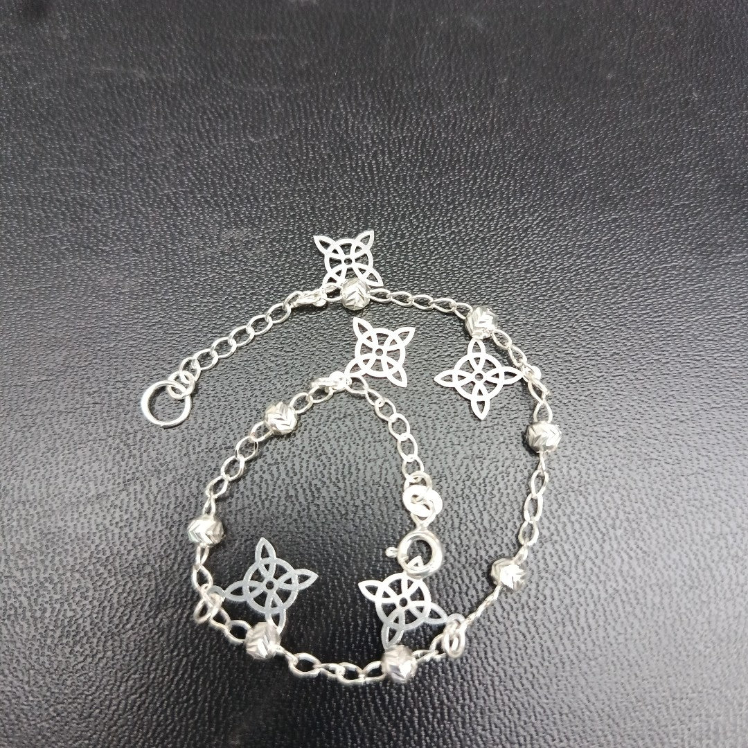 PULSERA TEJIDO ESPECIAL PLATA .925 18 CM 3.2 GR (NUEVO)