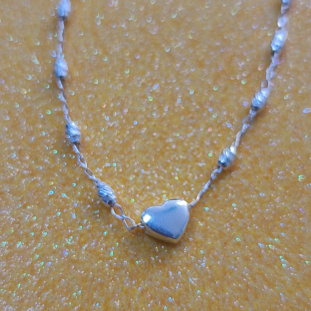 PULSERA TEJIDO CORAZON PLATA .925 18 CM 3.3 GR (NUEVO)