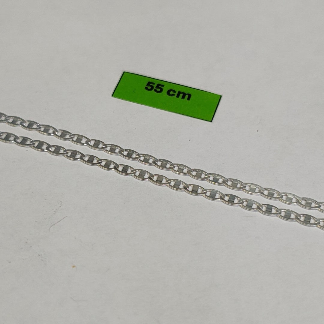 CADENA TEJIDO ESPEJO PLATA .925 55 CM 4.1 GR (NUEVO)