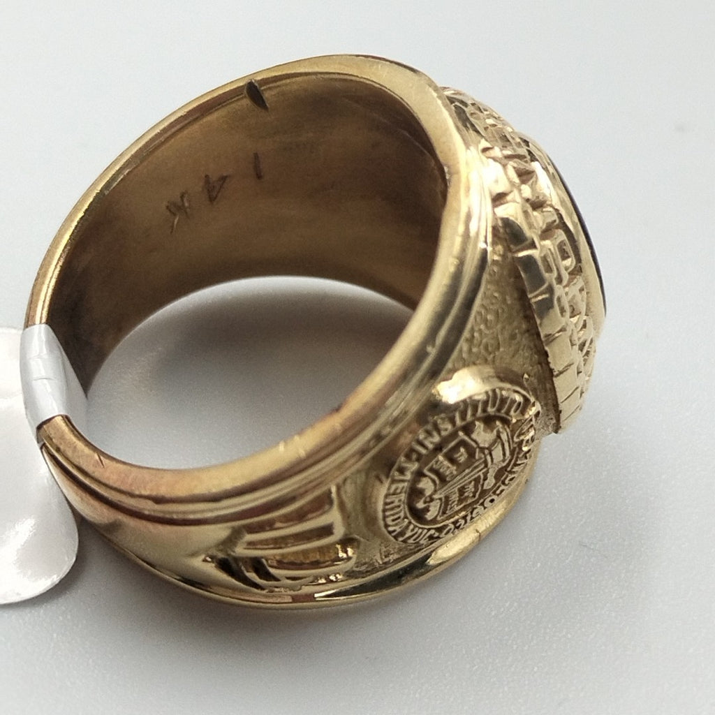 ANILLO DE GRADUACIÓN ORO 10 K 14.4 GRMS (SEMINUEVO)