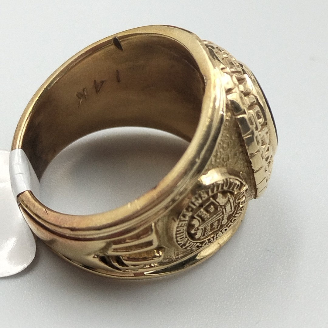 ANILLO DE GRADUACIÓN ORO 10 K 14.4 GRMS (SEMINUEVO)