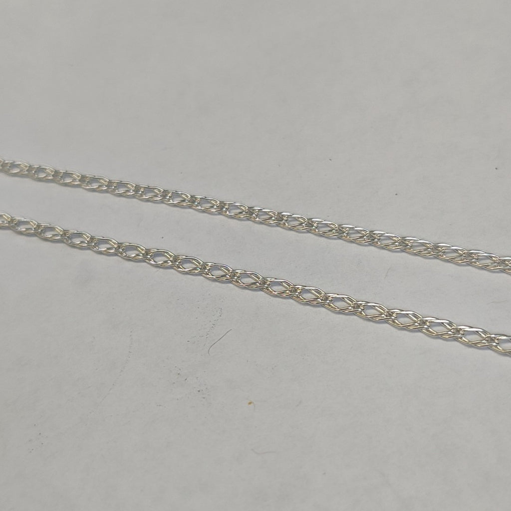 CADENA TEJIDO ESLABONES PLATA .925 50 CM 3.5 GR (NUEVO)