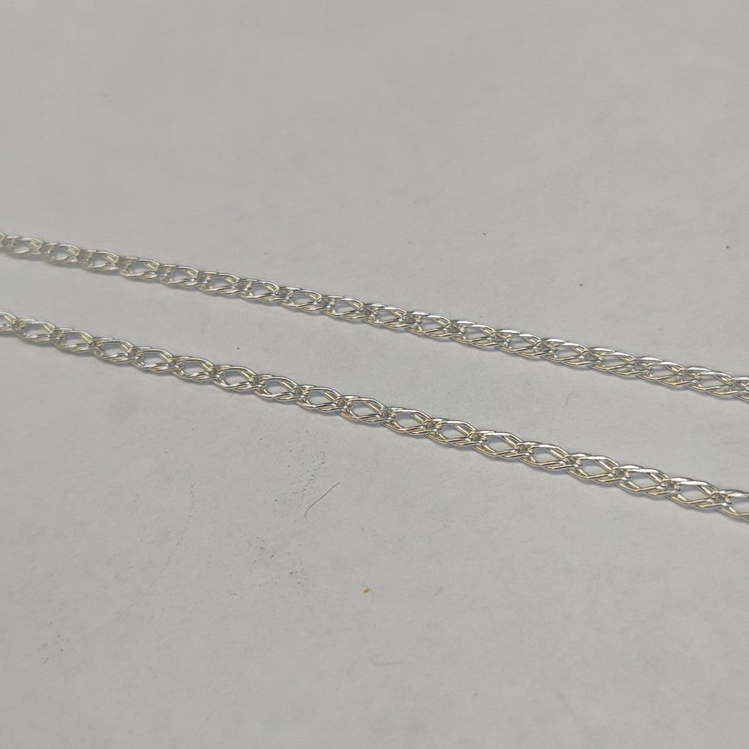 CADENA TEJIDO ESLABONES PLATA .925 50 CM 3.5 GR (NUEVO)