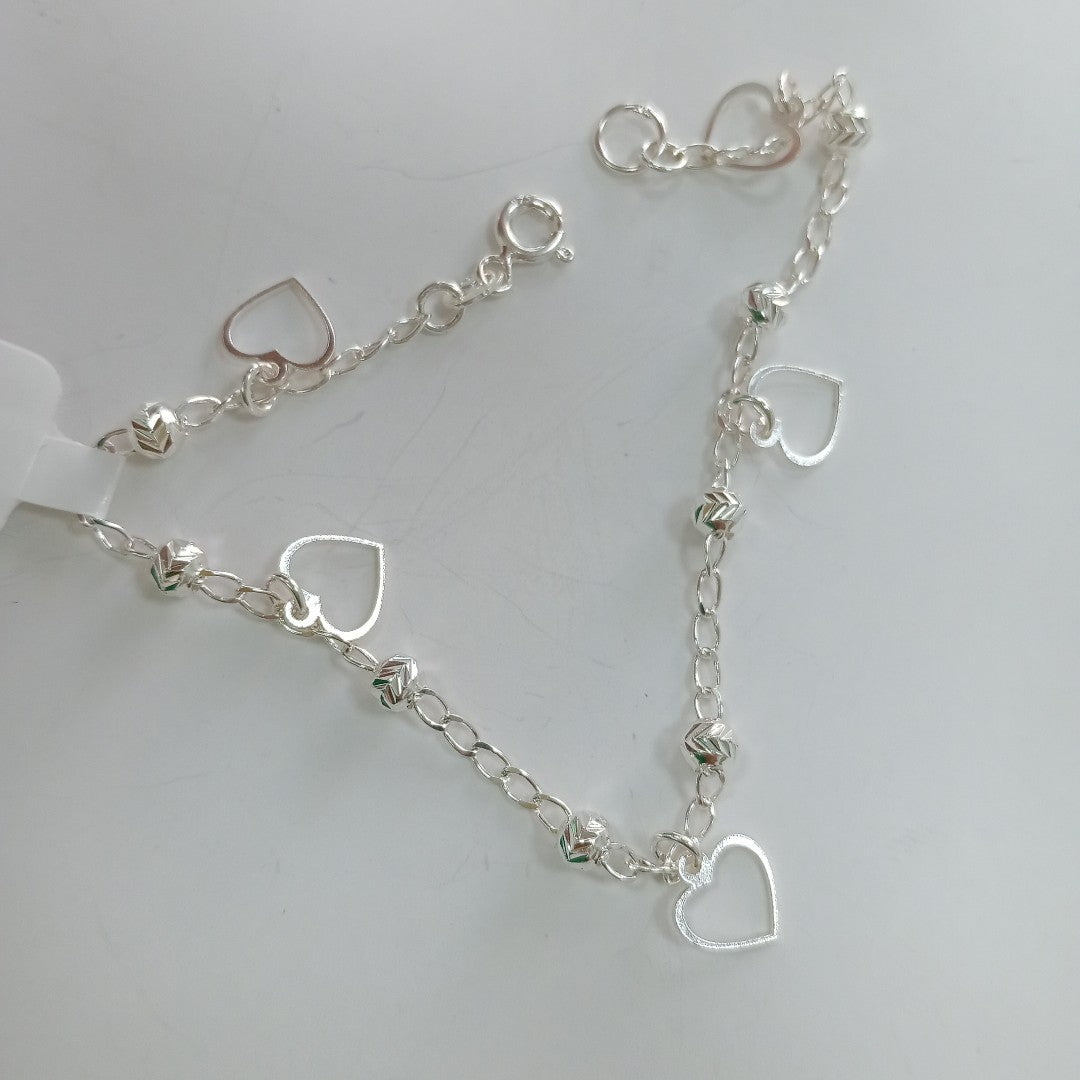 PULSERA TEJIDO ESPECIAL PLATA .925 18 CM 2.7 GR (NUEVO)