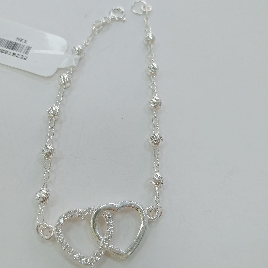 PULSERA TEJIDO TEJIDO ESPECIAL PLATA .925 18 CM 4 GR (NUEVO)