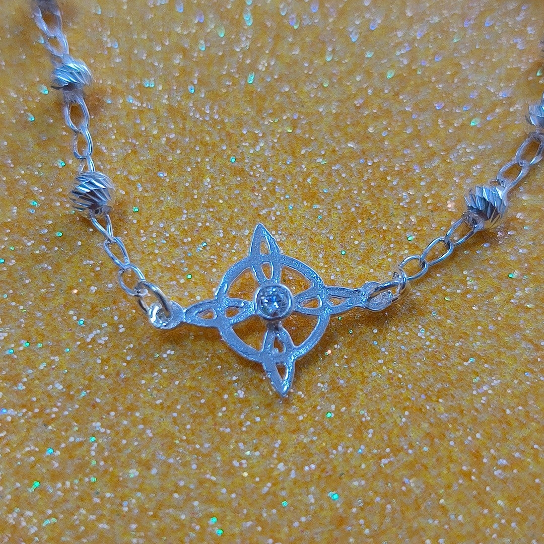 PULSERA TEJIDO ESPECIAL PLATA .925 18 CM 2.8 GR (NUEVO)