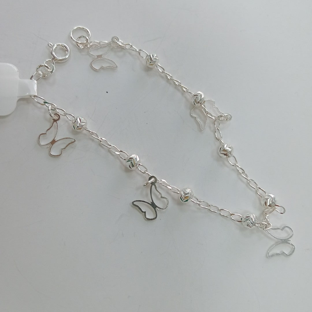 PULSERA TEJIDO ESPECIAL PLATA .925 18 CM 2.8 GR (NUEVO)