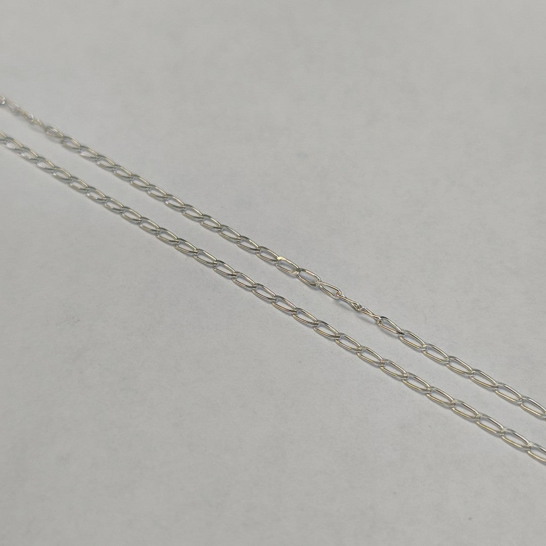CADENA TEJIDO ESLABONES PLATA .925 55 CM 2.9 GR (NUEVO)
