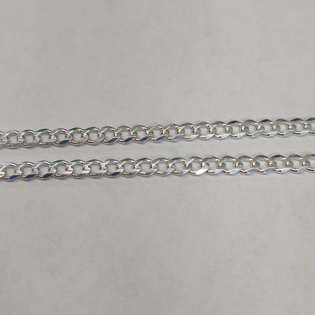 CADENA TEJIDO BARBADO PLATA .925 60 CM 13.2 GR (NUEVO)