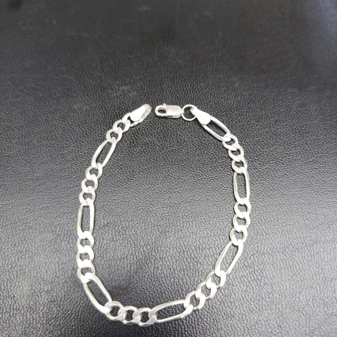 PULSERA TEJIDO 3X1 PLATA .925 18 CM 5 GR (NUEVO)