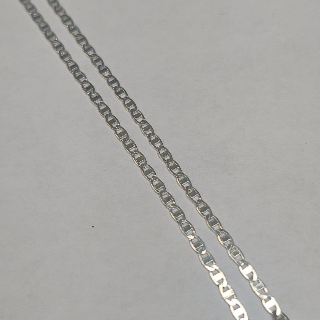 CADENA TEJIDO ESPEJO PLATA .925 55 CM 4.1 GR (NUEVO)