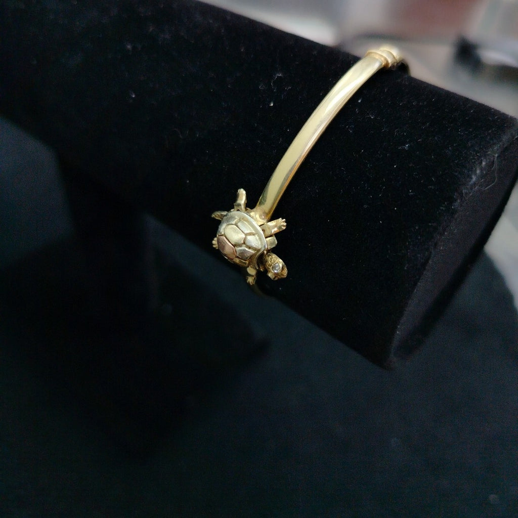 PULSERA RIGIDA ORO 10 K 7,42 GRMS (SEMINUEVO)