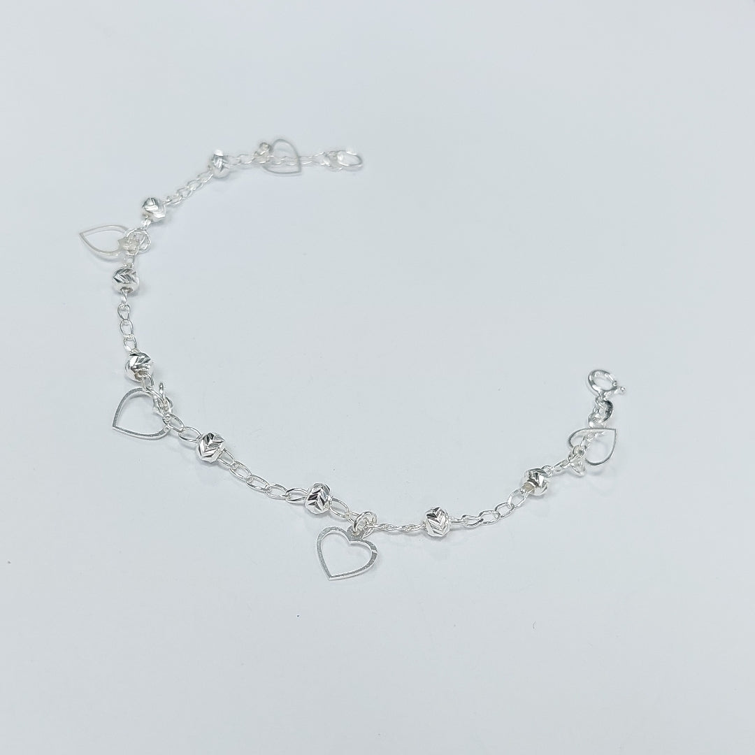 PULSERA TEJIDO ESPECIAL PLATA .925 18 CM 2.6 GR (NUEVO)