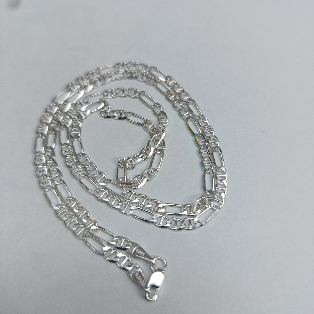 CADENA TEJIDO MARINERO PLATA .925 55 CM 7.5 GR (NUEVO)