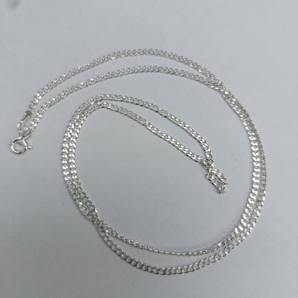 CADENA TEJIDO BARBADO PLATA .925 60 CM 6.1 GR (NUEVO)