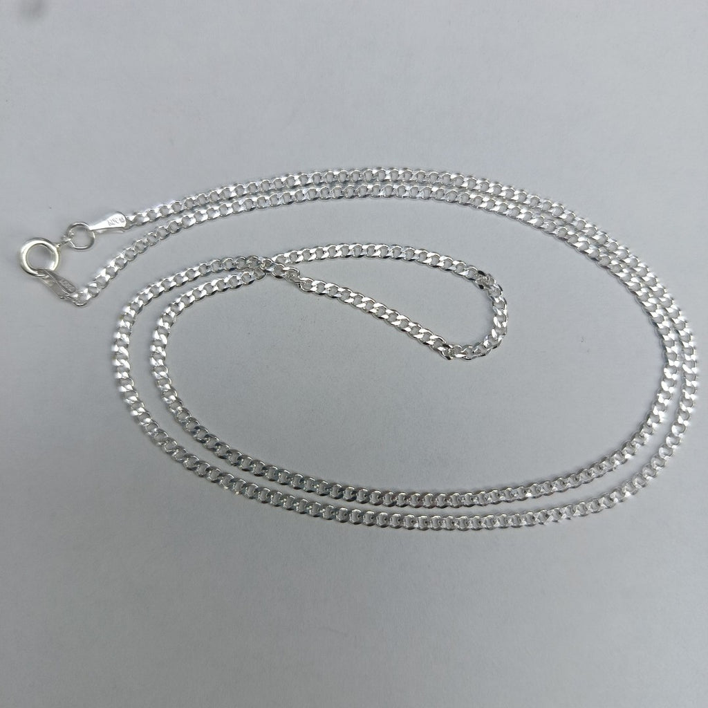 CADENA TEJIDO BARBADO PLATA .925 55 CM 5.4 GR (NUEVO)