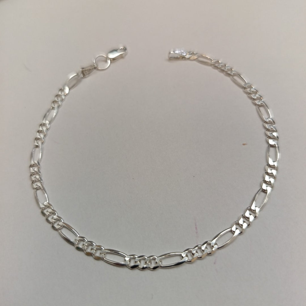 PULSERA TEJIDO 3X1 PLATA .925 18 CM 2.9 GR (NUEVO)