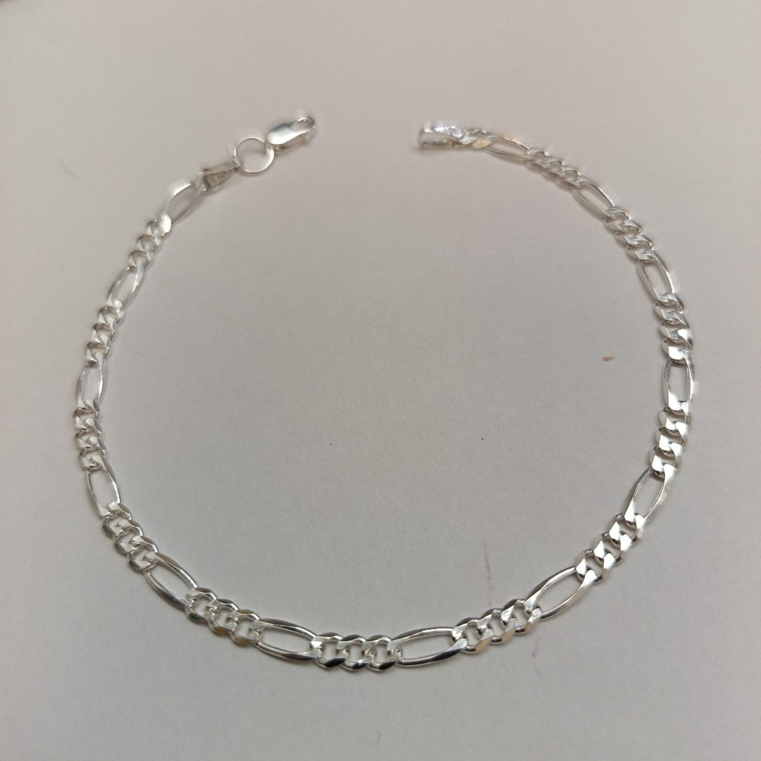 PULSERA TEJIDO 3X1 PLATA .925 18 CM 2.9 GR (NUEVO)