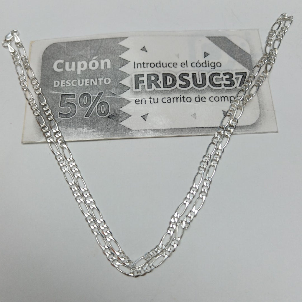 CADENA TEJIDO 3X1 PLATA .925 55 CM 7.5 GR (NUEVO)