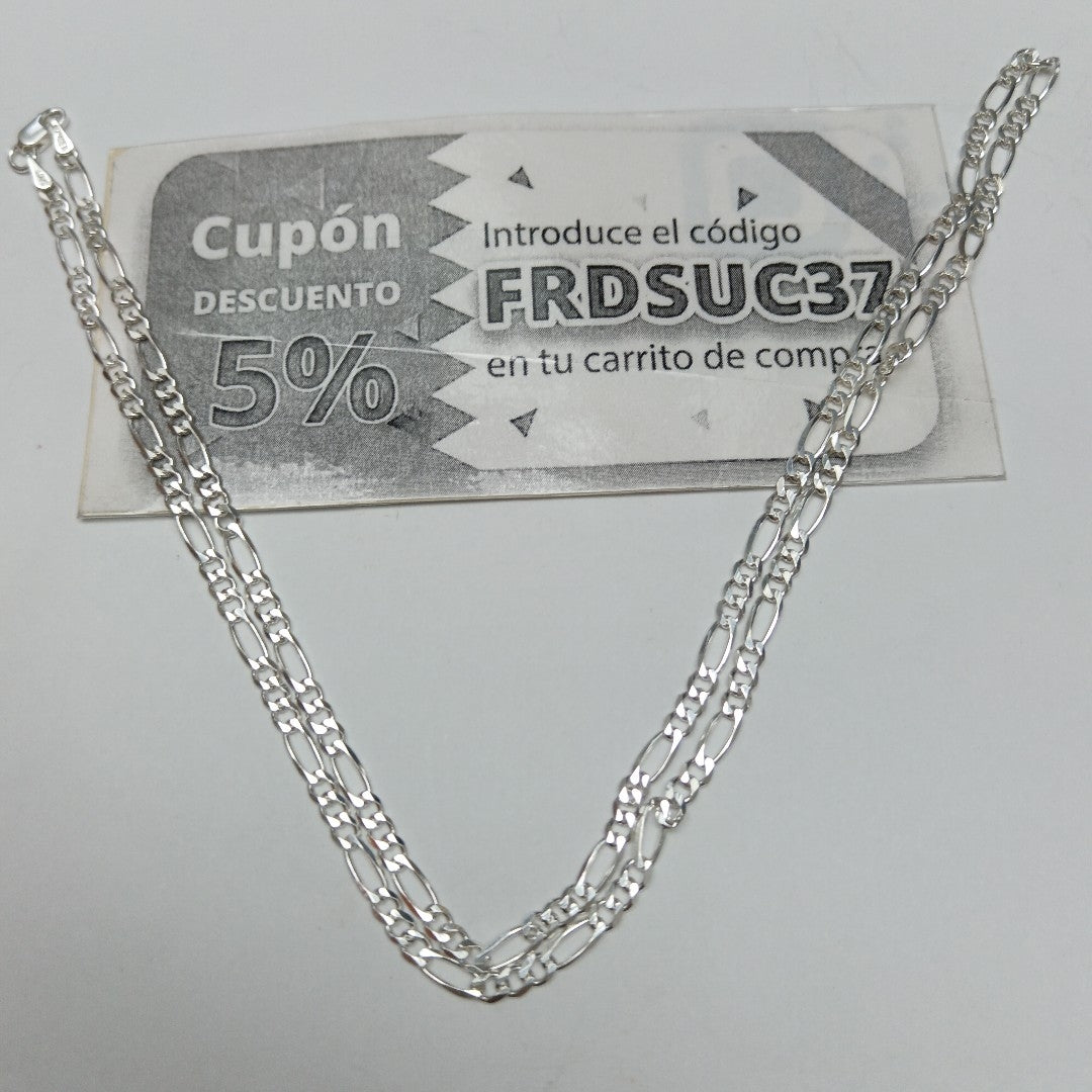 CADENA TEJIDO 3X1 PLATA .925 55 CM 7.5 GR (NUEVO)